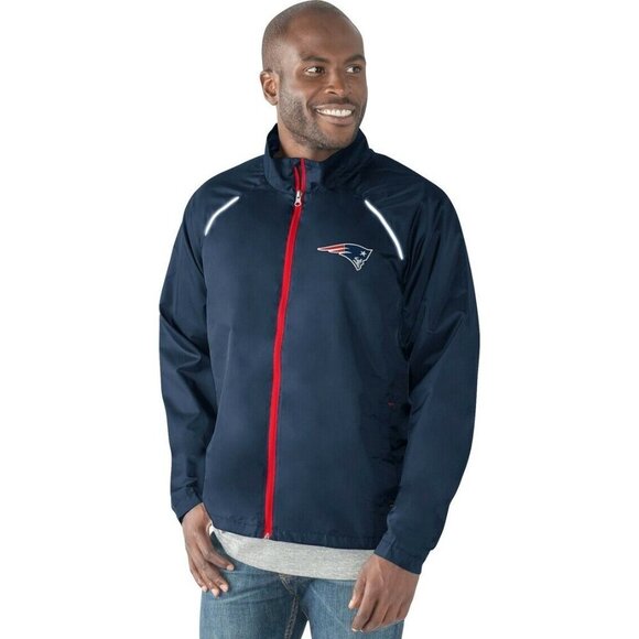 G-III Sports NFL Patriots L Interval Zip Up Jacket